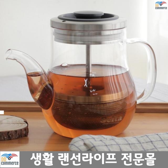 교장실 내빈 접대용 찻잎 티포트 이사선물 차포트 티메이커, 카페 티포트 480ml