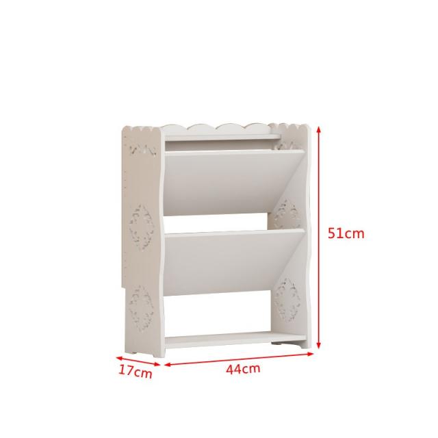 우드공예 문뒤 좁다 구두걸이 심플 레이어드 미니 작은신발장 경제적유형 초슬림 성급 공간 수납 17CM 3955923677, 기울다 삼층 미니 사이즈 44CM