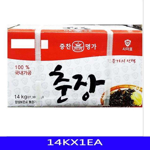 14KX1EA 대용량 말통 식재료 업소용 영화 중 중국 중국집 중식 중찬명가 춘장 식자재 찌개양념 반찬장류, GC 1