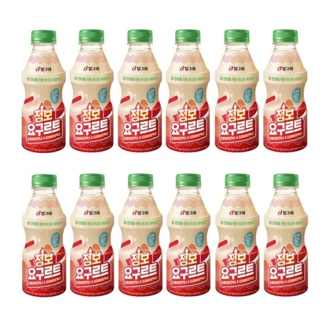 빙그레 대용량 요구르트 500ml x 12개 (22년 4월 7일까지 임박상품)