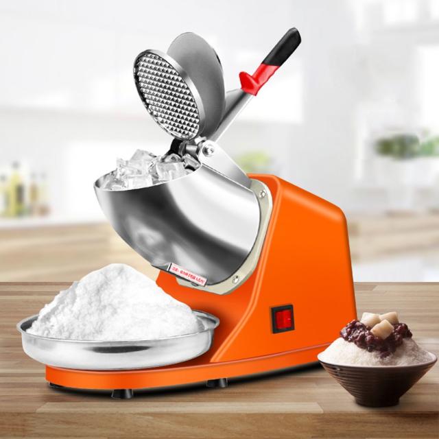 업소용 얼음가는 기계 설빙기 빙삭기 아이스 크러셔 블레이드 카페 살얼음 분쇄기, 오렌지