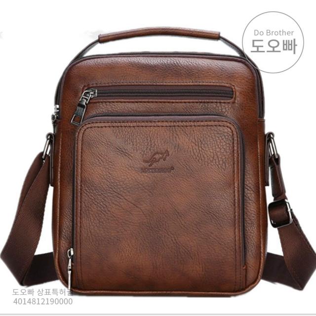 도오빠 남성 숄더백 크로스백 메신저백 PU가죽 핸드백 캐주얼 남자숄더백 남자크로스백 남자메신저백 남자핸드백