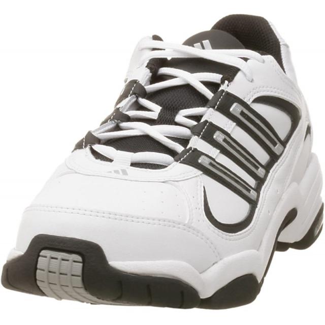 아디다스 남자신발 275사이즈 adidas 남성 병영 06 가죽 운동화 화이트 / 블랙 / 실버 9.5 M