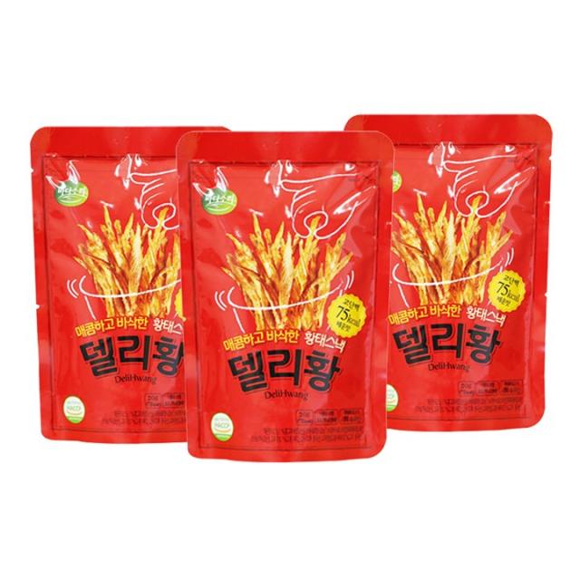 바다소리 연휴특가 매콤황태스낵 델리황 매운맛(20g) 5봉, 20g, 3개