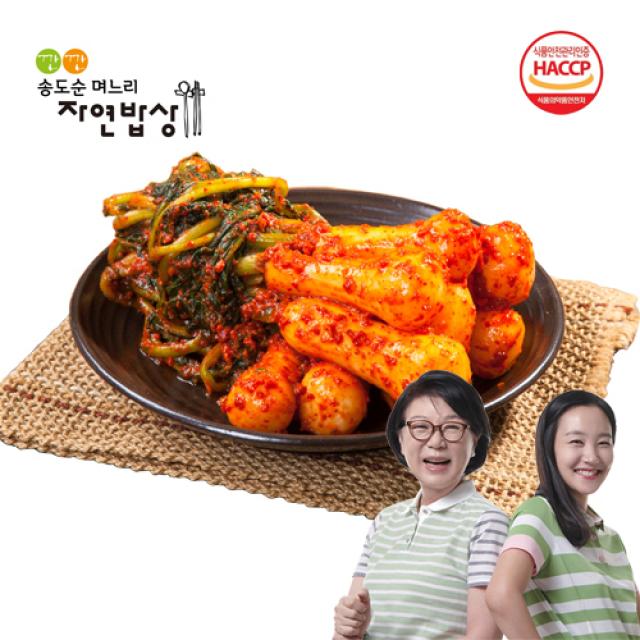 [찬들마루] 깐깐 송도순 총각김치 3kg, 3kg, 1개