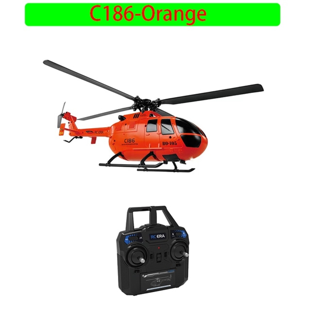 2.4G C186 RC 헬리콥터 4 프로펠러 6 축 전자 자이로스코프 안정화 TC 장난감 RC 드론, C186-OR