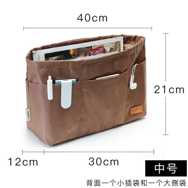 네버풀 적용 용양 가방속치 NEVERFUL L정리 양어깨 세로 벌리다 쇼퍼백 안 쓸개 주머니 여행용파우치 2390149168, 클래식 타입 커피 색 -중간사이즈