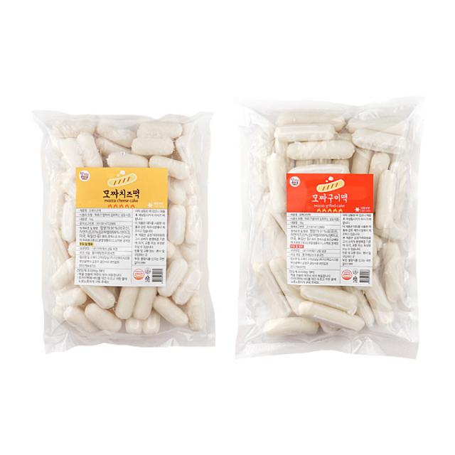 지산푸드 자연산 모짜렐라 치즈떡1kg+모짜렐라구이떡1kg, 1kg, 2개