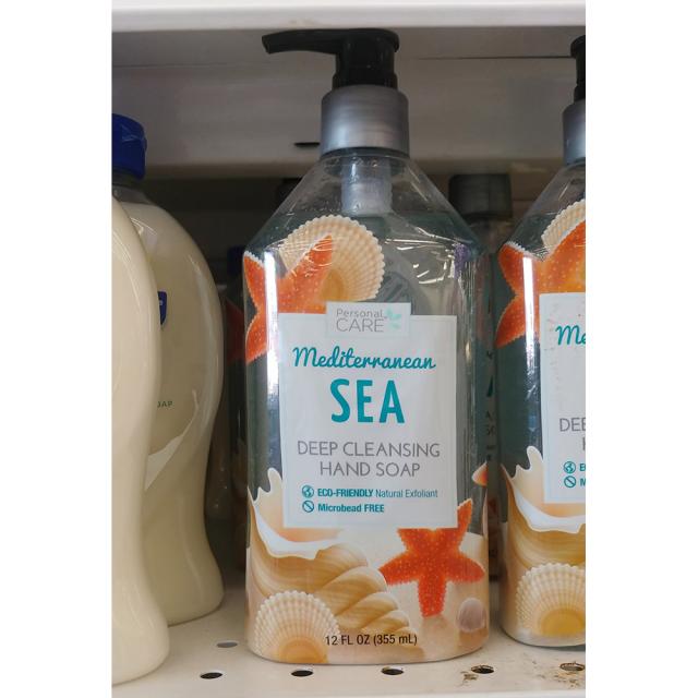 Personal Care Mediterranean Sea Hand Soap 퍼스널 케어 지중해 핸드 소프 12oz(355ml) 4팩, 1개