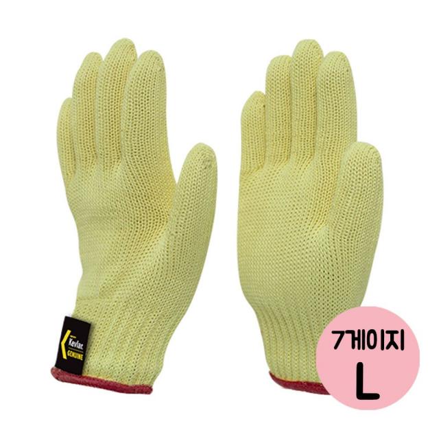 장갑 면장갑 공의산업 7게이지 케블라 평장갑 중량급 L사이즈 72A7D7+P6: 다용도장갑_ S&Y+ S4202J