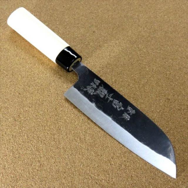 세키의 칼 다용도 칼 16cm(160mm)후지 관광 검정 타 청색 종이 2호 탄소 함유량이 적은 쇠 탄소강 강철