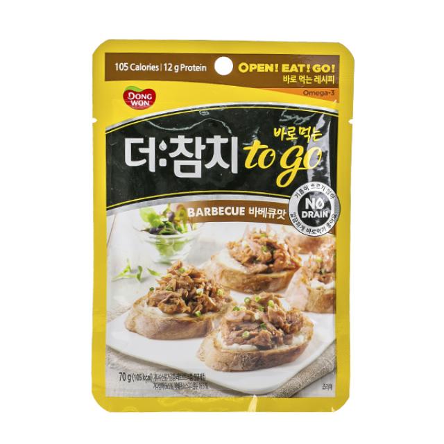 동원 더참치 to go 바베큐맛 70g X 1개