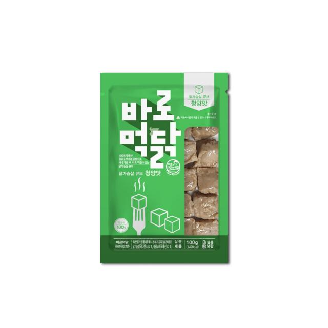 이훈의건강한세상 실온보관 닭가슴살 바로먹닭 큐브청양1k, 100g, 30팩