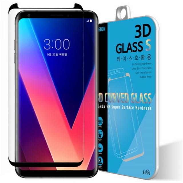 [바보사랑]LG V30 3D 풀커버 강화유리 케이스호환 V300, 1개