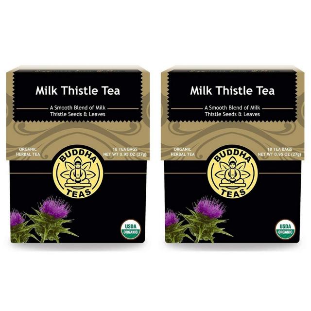 [미국직구]Buddha Tea Naturals 유기농 오오 엉겅퀴 씨앗이나 잎 대 오오 엉겅퀴 티 (2팩) 18개 각, 선택, 상세설명참조