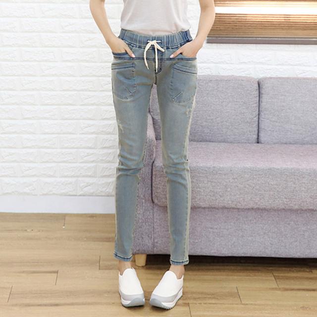 이노뱅크 n.1020 포켓포인트 허리밴딩 청바지 INO444B