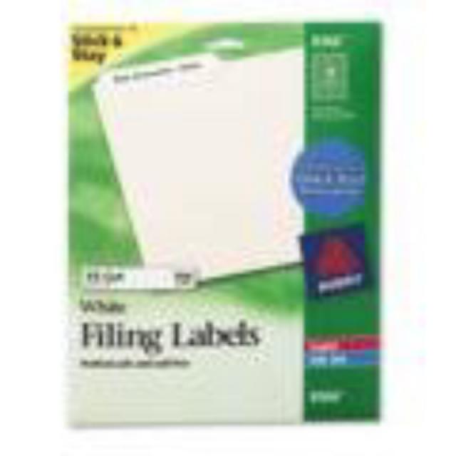 Avery Permanent Asstd. Laser/Inkjet Filing Labels 에이버리 영주권. 레이저 / 잉크젯 파일링 라벨, 1