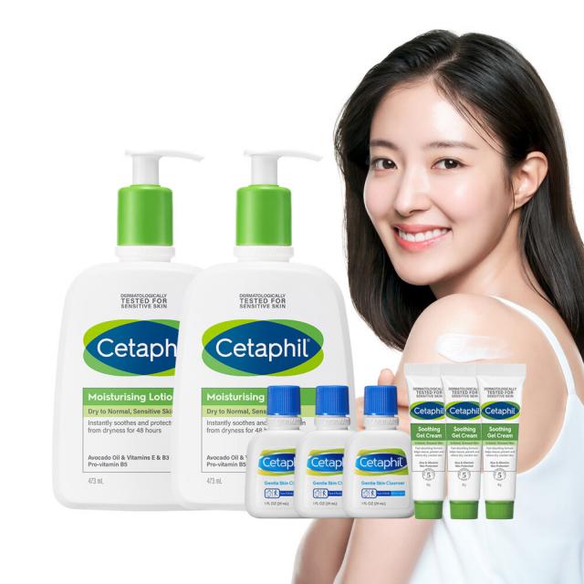 [공식판매처] NEW 세타필 대용량 로션 473ml 2개+미니6종, 1세트