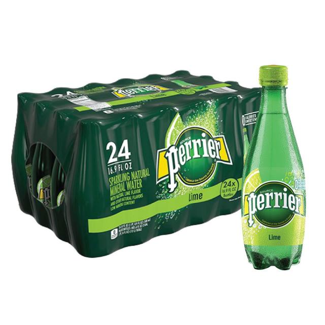 페리에 탄산수 라임 500ml x 24페트 Perrier Sparkling Water Strawberry 24, 1box