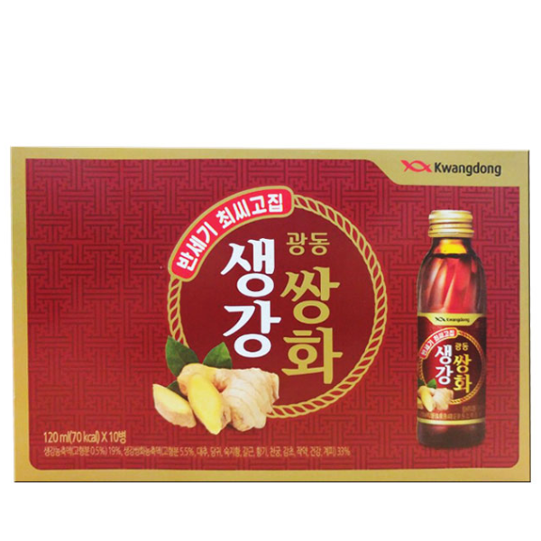 광동제약 생강쌍화 한방음료, 10병, 120ml