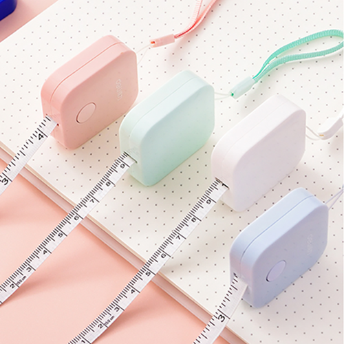 modooliving 파스텔 달콤한 다이어트 바른치수 자동줄자, 2p