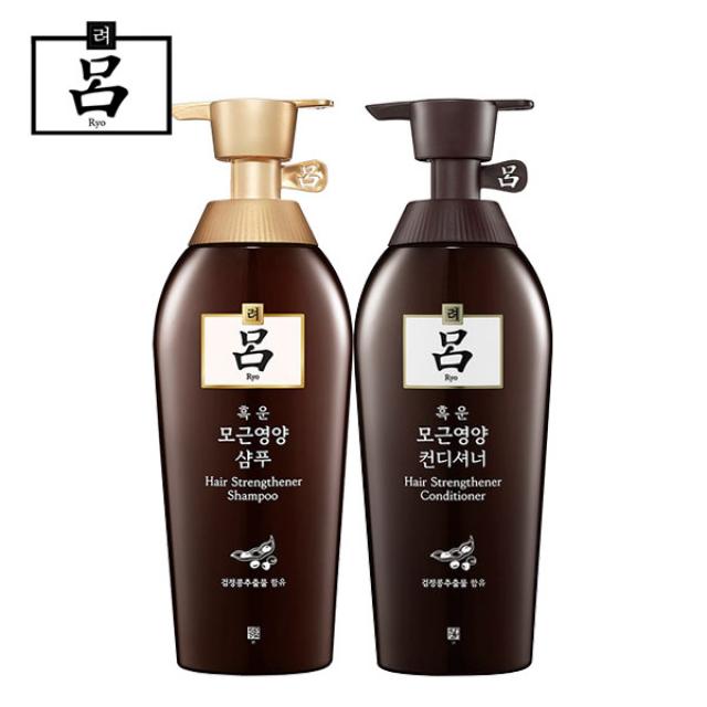 (주)아모레퍼시픽 [무료배송]려 흑운 모근영양 (샴푸+컨디셔너)500ml 샴푸, 1세트