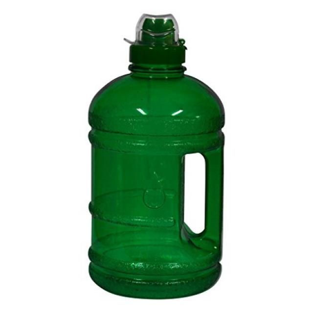 1/2 Gallon (64 oz.) BPA Free Plastic Water Bottle w/ 48mm Twist Cap - Green 48mm 트위스트 캡이있는 1/2 갤런 (1, 1
