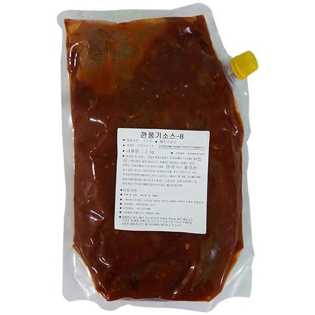 (냉장)캐드 깐풍기소스 2kg 6개 매운소스/양념소스/데리야끼소스/샐러드소스/돈까스소스/치킨소스/조미료/굴소스/시즈닝/케찹, 단일 수량