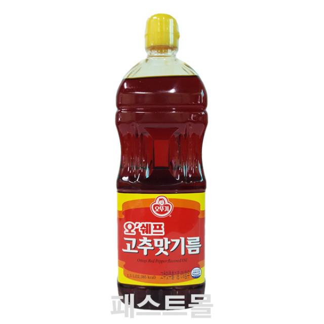 오뚜기 오쉐프 고추맛기름, 1개, 1.5L