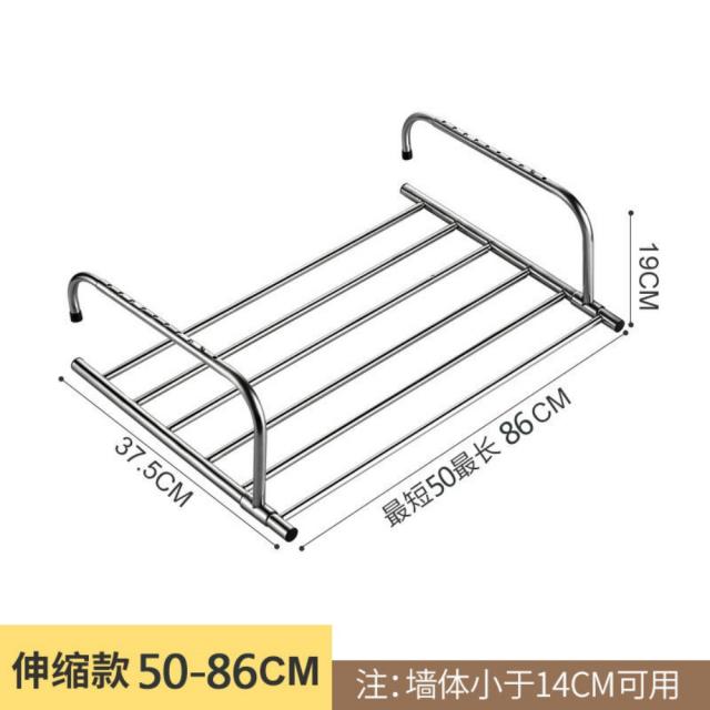 앞 베란다 건조기 발코니 빨래 걸이 원룸 접이식 창 밖 스텐 스테인리스 문걸이 건조대, F개