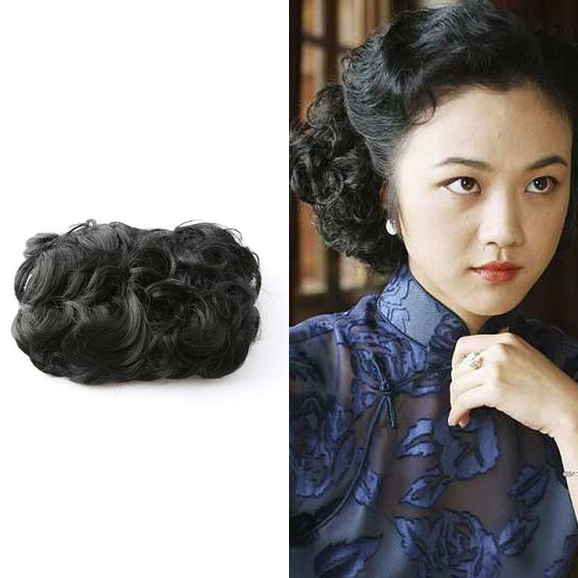 한국자유민국 청대 말엽 롱 웨이브 민국 스타일링 윗사람 바다 클래식 치파오 손 밀다, 1, 뒤 구 가랜드 블랙