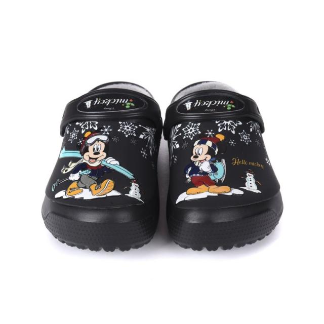 크록스 거산_Disney 아동 겨울 털 클로그 (Mickey 스키1)
