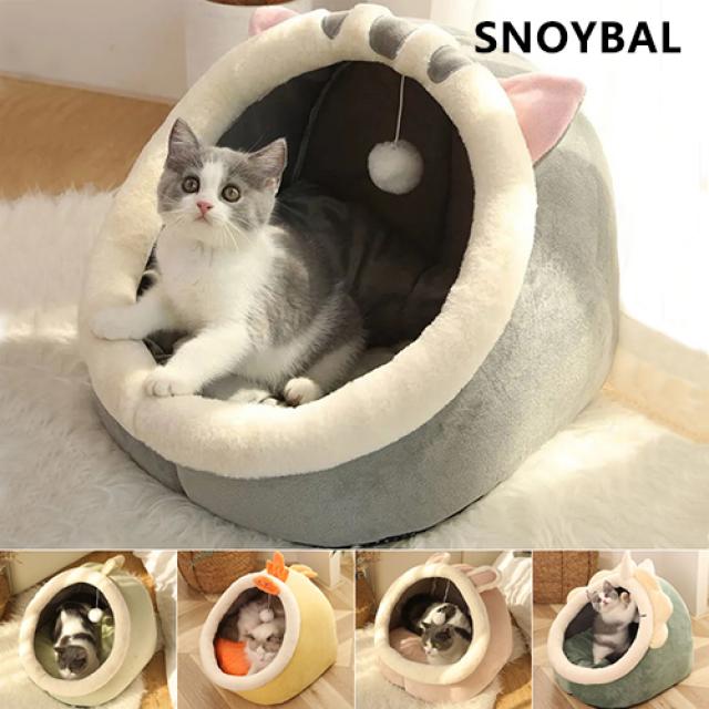 Snoybal 애완 고양이 집 따듯하다 편안하다 고양이 침대 고양이 용품 고양이 숨숨집 브리티시 쇼트헤어