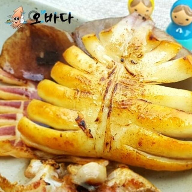 [와사마요 버터증정][산지직송 오바다] 국내산 반건조오징어, 1봉, 1.반건조 오징어(파품)(1kg 7~11미)