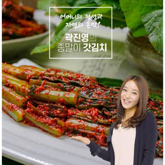 해풍맞고 자라 더욱더 맛있는 곽진영 종말이 여수 돌산 갓김치 3kg