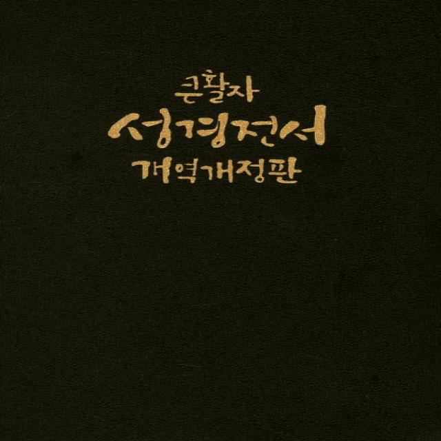 큰활자 성경전서 Nkr77ebu 대 단본 무색인 무지퍼 가죽 개역개정판 표지 2종 랜덤발송 대한성서공회