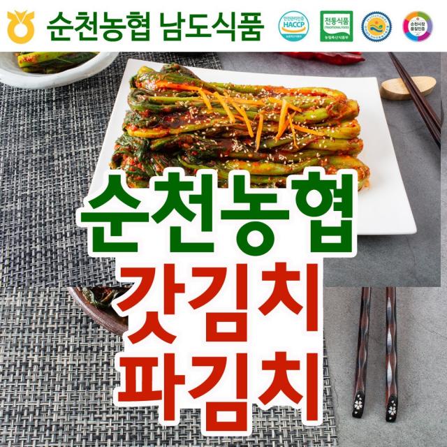 순천농협남도김치 입점특가 갓김치3kg+파김치1kg 혼합, 1.갓김치3kg+파김치1kg