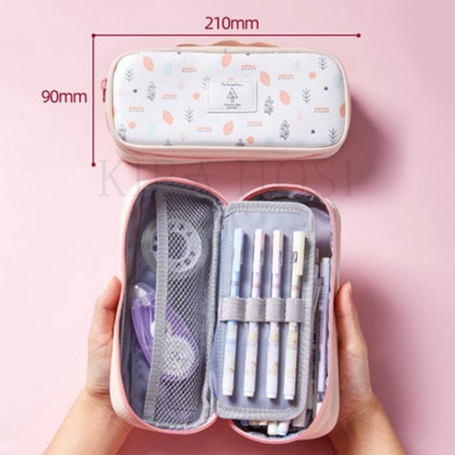 kirahosi 필통 파우치 필통 펜슬케이스 학생용필통 파우치 케이스 28호 + 덧신 증정 BYelnnaq, 1, 1#(4층)