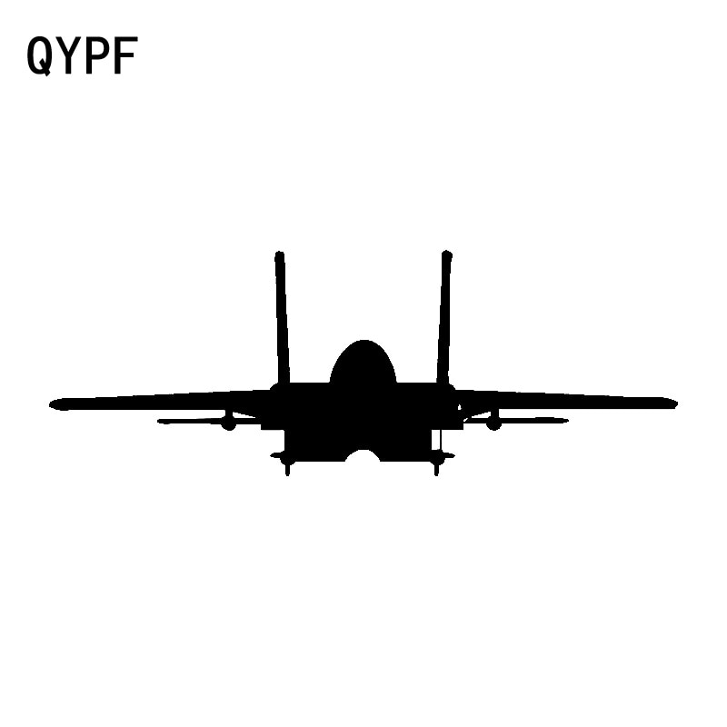 QYPF 17.2cm * 6.2cm 깔끔하고 아름다운 비행 비행기 제트 항공기 독점적 인 비닐 자동차 스티커 생생한 데칼 C18 0634|차량용 스티커|, 1개, 은, 단일