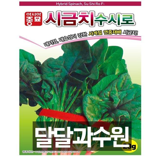 아시아종묘 시금치 수시로씨앗 400g 시금치종자 수시로 시금치씨 씨앗 종자 시금치수시로