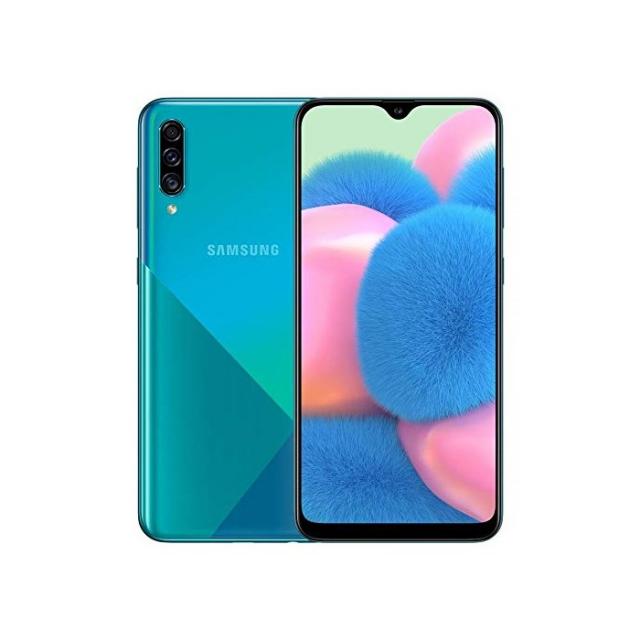 Samsung Galaxy A30S w/On-Screen Fingerprint (64GB 4GB) 6.4 Triple Camera Dual SIM GSM 언락 A307G/DS - US ＋ Global 4G LTE International Model (P, 64 GB, Green