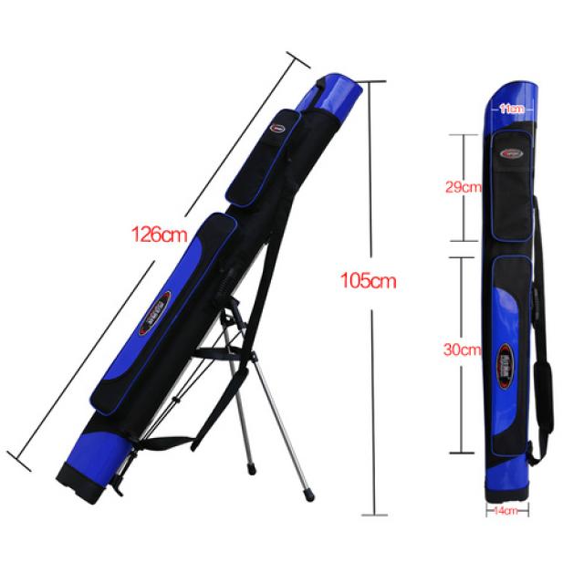 낚싯대가방 낚시가방 맹공 어구 가방 1.25m 2단 이중 낚싯대 벨트, 단일옵션