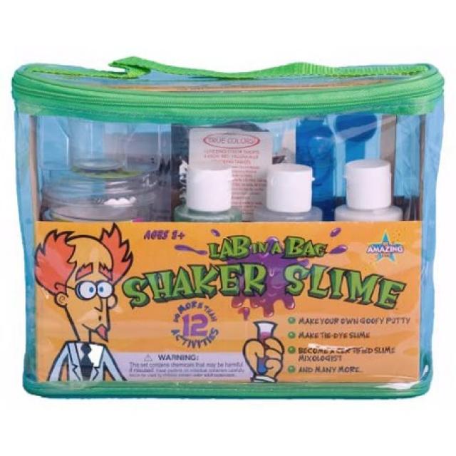 놀랍다! Toys Science Kit-Lab in A Bag-Shaker Slime Set-12 개 이상의 슬라임 활동 생성 및 수행, 단색_One Size, 단색, 상세 설명 참조0