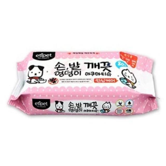 강아지 산책후 발 냄새 물티슈 20P 똥꼬티슈 애묘 똥티슈 불독