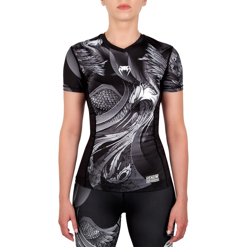 VENUM PHOENIX RASHGUARD 독액 봉황새 타이밍 훈련 반팔 복싱 압축 갈아입다 갈색 M, 상세페이지 참조