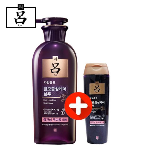 (주)아모레퍼시픽 [무료배송]려 자양윤모 중건성두피용 샴푸(400ml+180ml) 샴푸, 1개