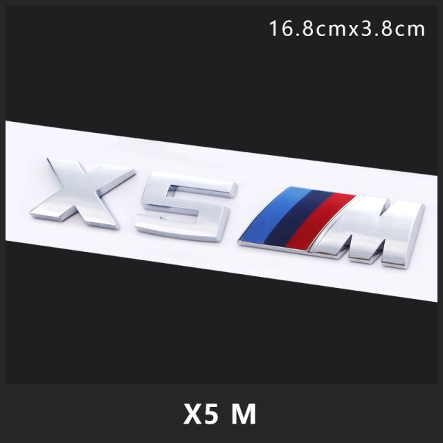 도매팡 탈것스티커 BMW M표신 1계3계5계M5M6M3 자동차흠집 X1X3X5X6M 측표 뒤 엠블럼, 엠블럼 X5M 하나