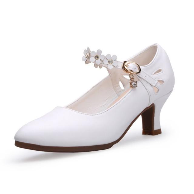 모던댄스화 왈츠 탱고 광장 댄스화 부드러운 쿠션화, 255, 화이트