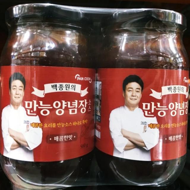 백쿡 백종원 만능 양념장 500gx2개입 500g 2개