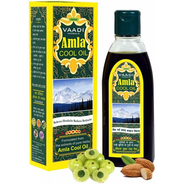 Amla 기름 - Brahmi 기름 - Brahmi과 Amla 초본 기름의 혼합은 - 머리를 차갑게한다 (머리 성장을 위해, 단일상품